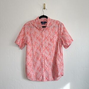 Vineyard Vines | Slim Fit Murray 100% Cotton Lobster Shirt in Salmon Pink Orange